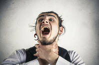 Chap gasping for air