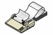 Dot matrix printer with continuous stationery