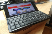 close-up of gemini pda (planet computing)