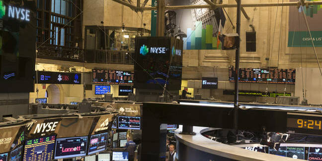 New York Stock Exchange floor view