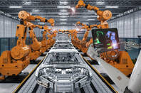 Robots in a factory