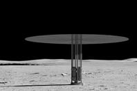 NASA's Kilopower Reactor depicted on the Moon