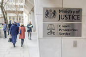 Ministry of Justice & Crown Prosecution Service government office building, Westminster.