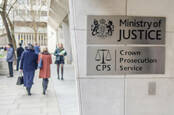 Ministry of Justice & Crown Prosecution Service government office building, Westminster.