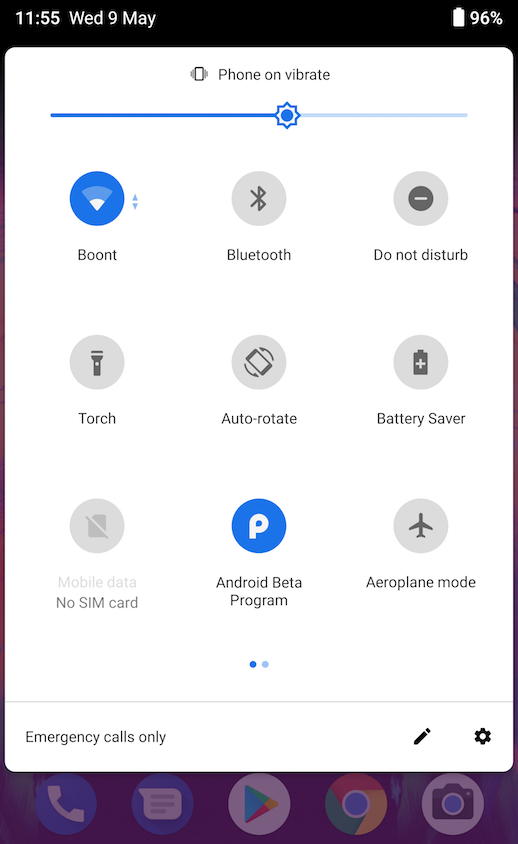 Android P White space