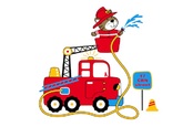 Cartoon fire truck