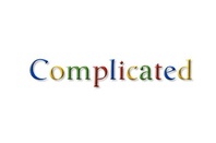&quot;Complicated&quot; in faux google logo style