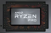Rendering of an AMD Ryzen Pro chip