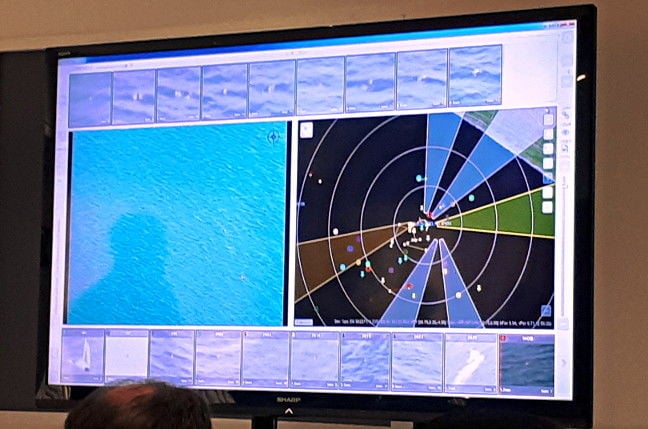 The display of visual data captured from Insitu unmanned aircraft