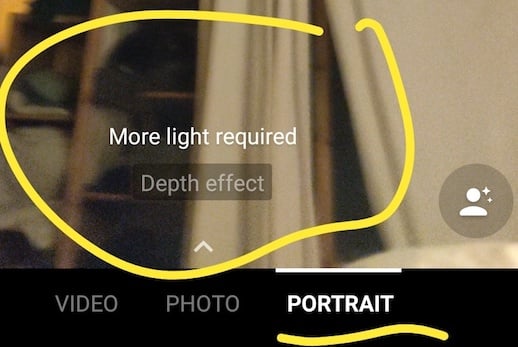 OnePlus 6 Camera Warning Insufficient Light