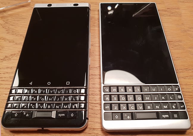 BlackBerry Key2 Comparison with KeyOne