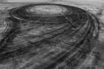 Car drift skid marks