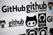 CIRCA MAY 2014 -the logo of the brand "GitHub".