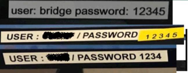 Ship's bridge password fail [source: Pent Test Partners blog post]