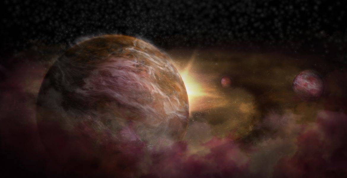 Three infant planets detected around new-born star