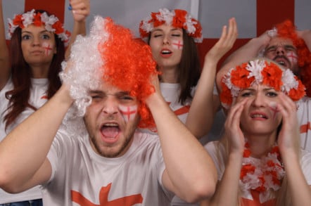 Angry England supporters