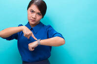 Someone checking the time