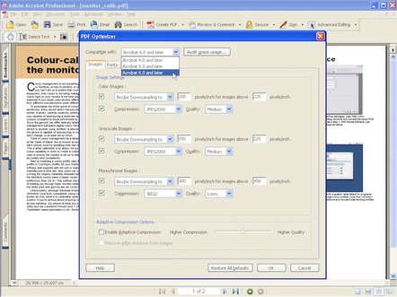 If you want to make your PDF files smaller, Adobe suggests ditching the bloat that came with later versions of PDF. If you want to make your PDF files smaller, Adobe suggests ditching the bloat that came with later versions of PDF.