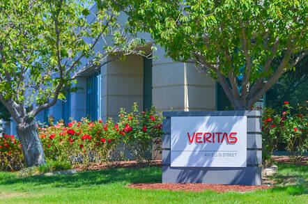 Outside Veritas' office in Mountain View, CA