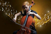 Someone playing an instrument