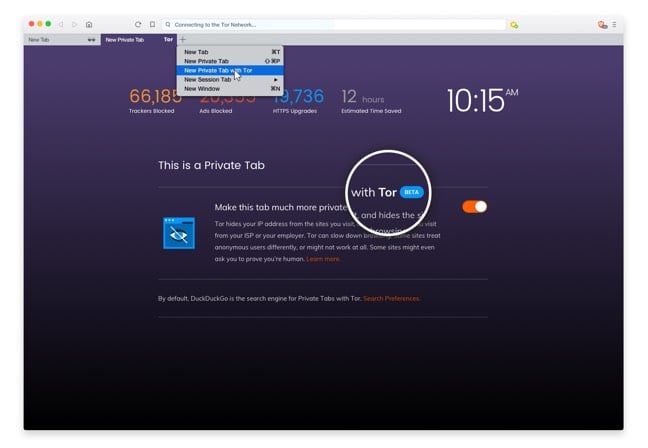 brave browser tor