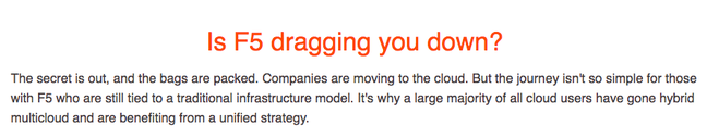 Screenshot of F5 FUD from Citrix.com retrieved from Google cache