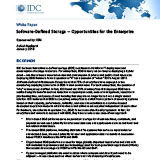 IDCSoftwareDefinedStorageOpportunitiesfortheEnterprise