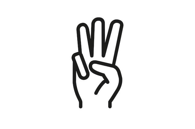 My Middle Finger Salute You Svg   Three Finger Salute Shutterstock 