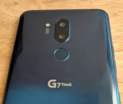 LG G7 ThinkQ back top shot