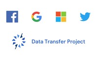 Logos of Facebook, Google, Microsoft, Twitter
