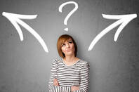 Someone facing a dilemma