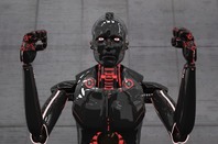 a black robot