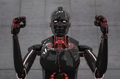 a black robot