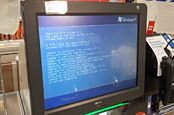 Windows XP running on a Tesco self checkout