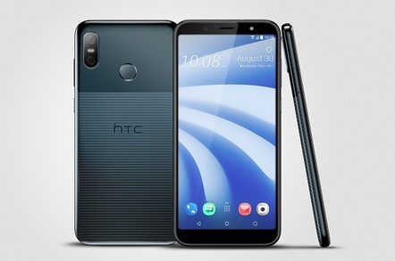 HTC U12 Life three view in 'Moonlight Blue'