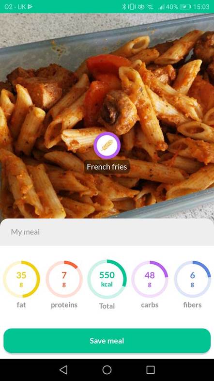 Foodvisor app