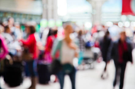 Blurry image of people
