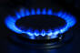 gas ring on a stove hob