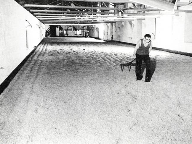 Ansells malting The floors used for barley malting Image Historic England
