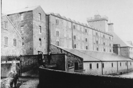 Shrewsbury Flax Mill at work: Image Historic England