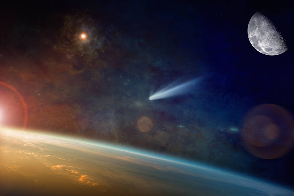 Комета Галлея начала свой долгий путь обратно к Земле.  Записывать