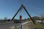 Hurricane Damage - downed poles