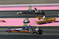 Dragsters compete in Chandler, Arizona.