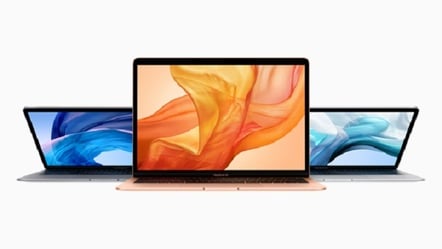 MacBook Air comes in gold, silver and space gray