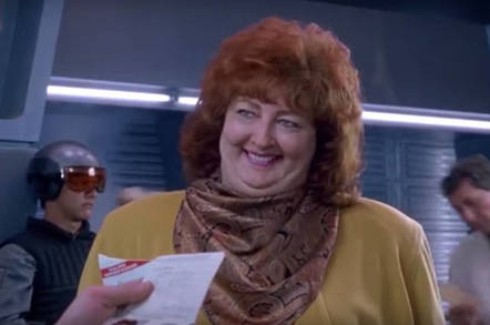 A still from Total Recall's 'two weeks' scene