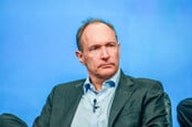 ORLANDO, FLORIDA - JANUARY 18, 2012: Inventor and founder of World Wide Web Sir Tim Berners-Lee delivers an address to IBM Lotusphere 2012 conference