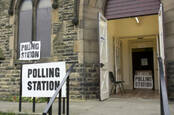 A polling station in the UK