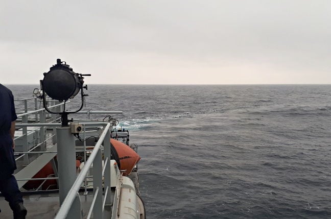 The Arctic Sea, as seen from HMS Enterprise