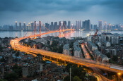 Wuhan on the Yangtze River in China