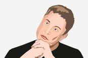"Pensive" Elon Musk vector portrait